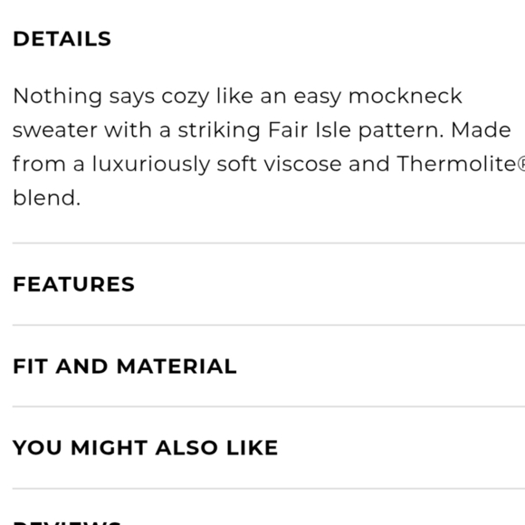 Talbots Mockneck Bicolor Fair Isle Long Sleeve Sz. PS Sweater NWT - Picture 3 of 13